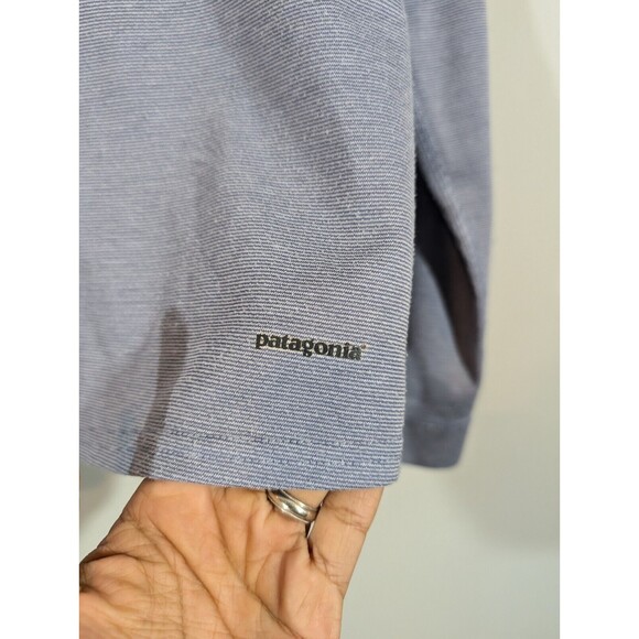 Patagonia Pullover Women M Light Blue Capilene 1/2 Zip Baselayer Athletic Top - Picture 4 of 6